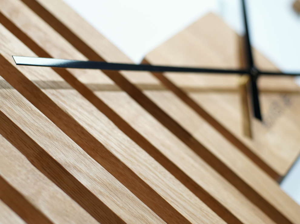 Zegar ścienny drewniany